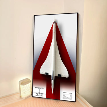 Wall Display Frame for LEGO Concorde 10318 - ICUANUTY