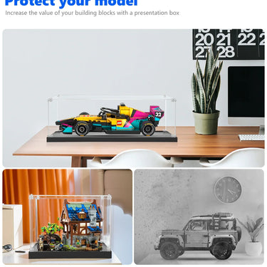 Display Case for LEGO® Speed Champions F1 ACADEMY™ Race Car 77258 - ICUANUTY
