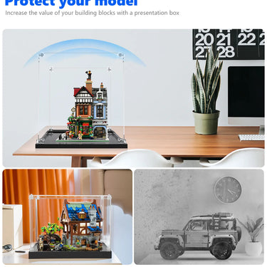 Display case for LEGO® Icons Tudor Corner 10350 - ICUANUTY