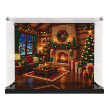 Acrylic Display Case for LEGO® Up-Scaled Santa & Mrs. Claus Minifigures 40820/40875 | Holds 2 Figures