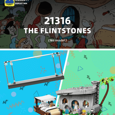 Display Case for LEGO Ideas The Flintstones 21316 - ICUANUTY