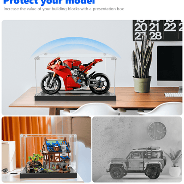 Display Case for LEGO Panigale V4 S 42202 - ICUANUTY