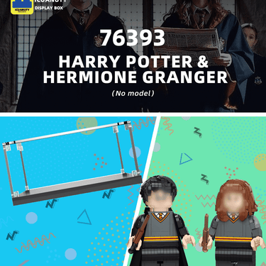 Display Case for Lego Harry Potter & Hermione Granger 76393 - ICUANUTY