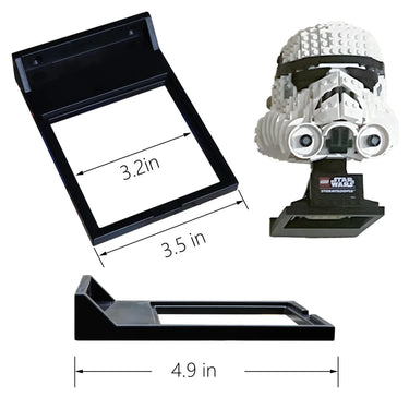 Display Shelf for LEGO Compatible with All Standard Lego Helmets, Boba Fett 75277/Tie Fighter Pilot 75274/Stormtrooper 75276 - ICUANUTY