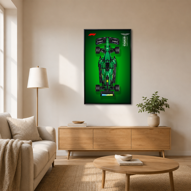 Wall Display Frame for LEGO Technic™ Aston Martin Aramco AMR25 F1® Car 42240