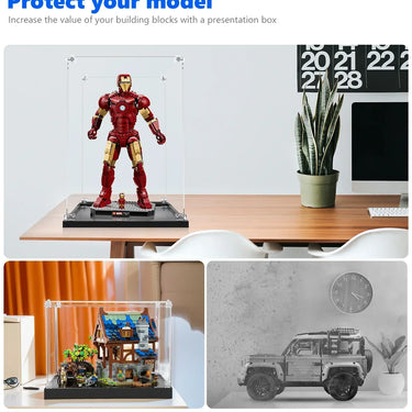 Display Case for LEGO® Marvel Iron Man Mark 3 Collectors’ Edition 76344 - ICUANUTY