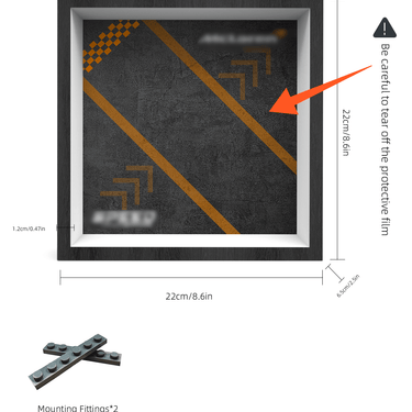 Car wall Frame for LEGO McLaren F1 Team MCL38 77251 - ICUANUTY