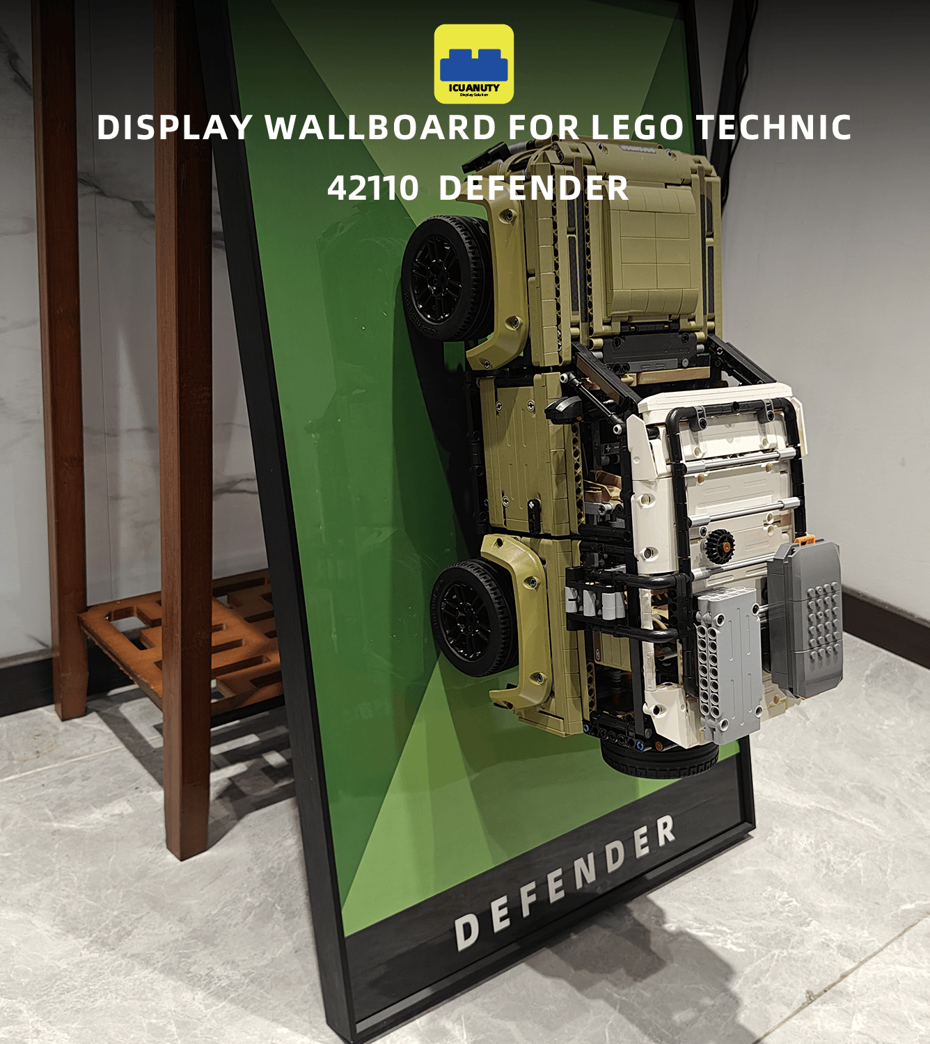 ICUANUTY Display Wall Board for Lego Technic™ Land Rover Defender