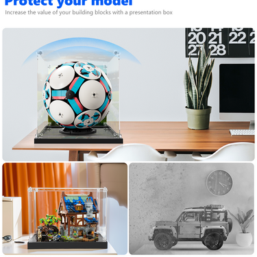 Premium Display Case Compatible with LEGO® Editions Soccer Ball 43019