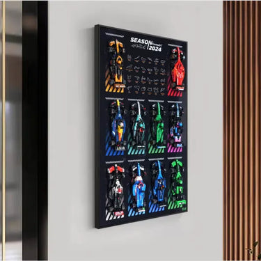 Display wall frame for LEGO Speed Champion series Full Collection - ICUANUTY