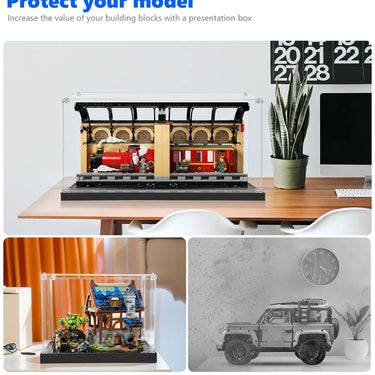Display case for LEGO® Harry Potter™ Book Nook: Hogwarts™ Express 76450 - ICUANUTY