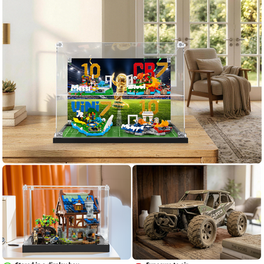 Displaykast voor LEGO® Soccer Highlights Series (43011 / 43012 / 43013 / 43027)