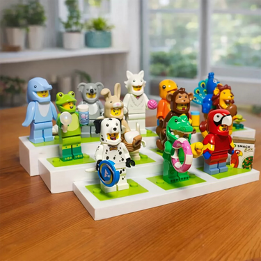 Display Stand for LEGO® Minifigures | 12-Slot Figure Showcase Base