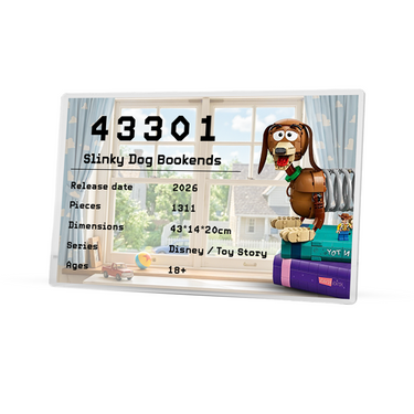Display Plaque for LEGO® Disney Toy Story Slinky Dog Bookends (43301)