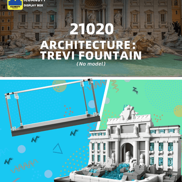 Display case for LEGO Architecture Trevi Fountain Display 21020 - ICUANUTY