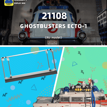 Display case for LEGO Ideas Ghostbusters Ecto-1 21108 - ICUANUTY