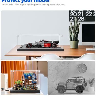 Premium Display Case Compatible with LEGO Speed Champions Audi Revolut F1 Team R26 Race Car 77259