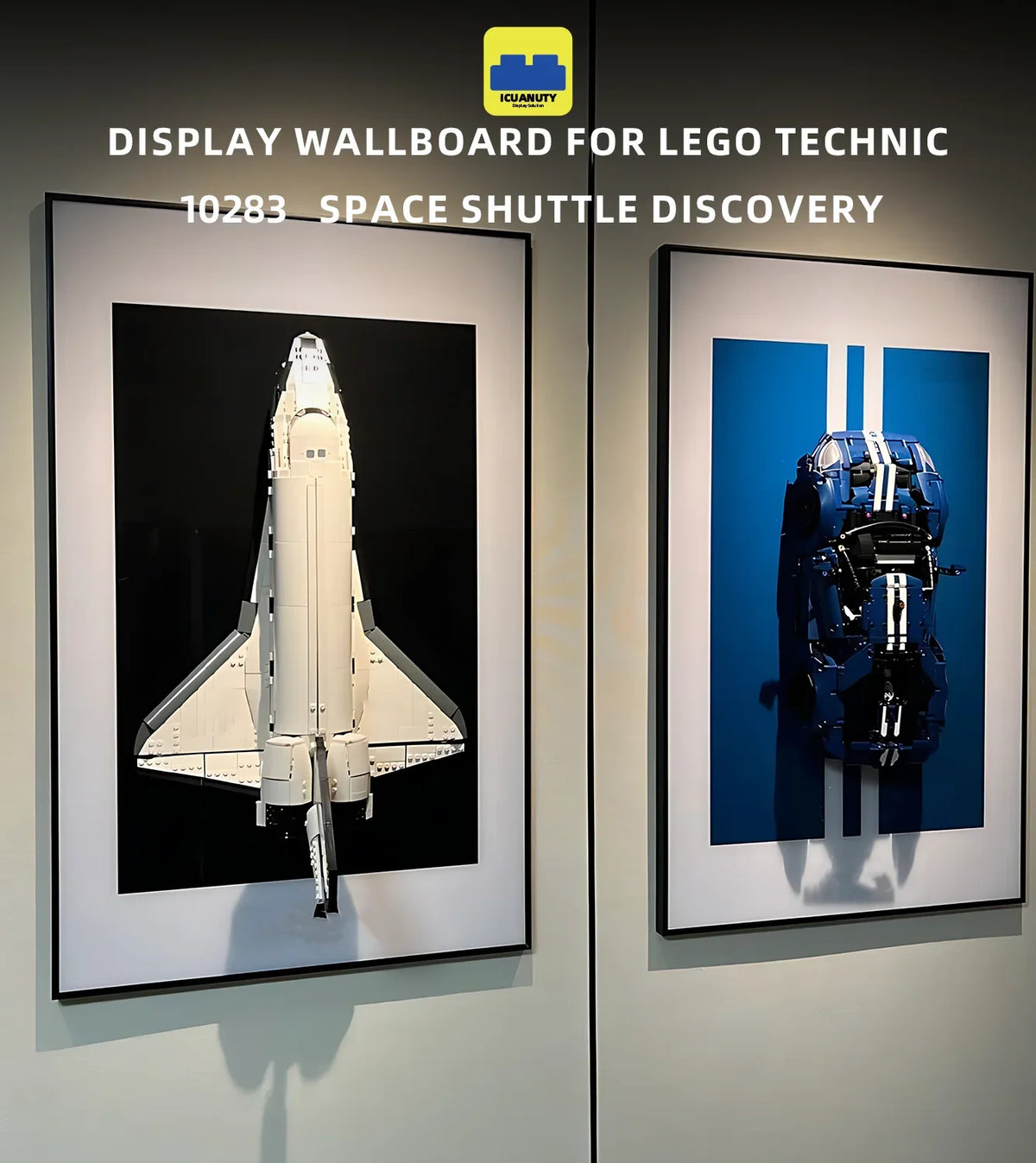 ICUANUTY-Display Wallboard for LEGO® Icons NASA Space Shuttle Discovery