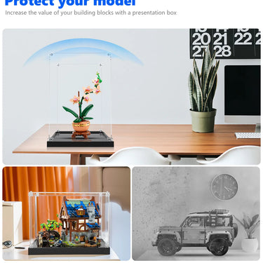 Display case for LEGO® The Botanical Collection Mini Orchid 10343 - ICUANUTY