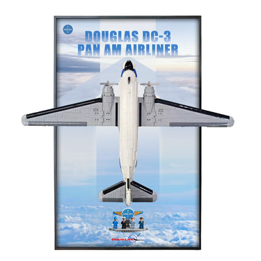 Ścienna rama ekspozycyjna do zestawu LEGO LEGO® Icons Samolot pasażerski Douglas™ DC-3™ PAN AM® 11378