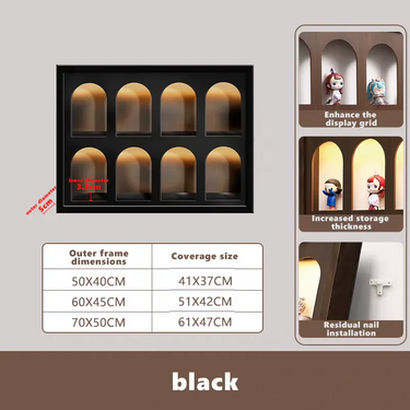 Display case For mounted storage decoration - ICUANUTY