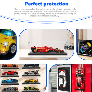 Display Case for LEGO Ferrari SF-24 (1 :32 suitable) 77242 - ICUANUTY