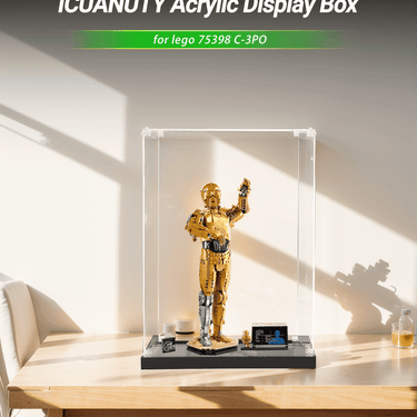 Display Case for LEGO Buildable C3PO 75398 - ICUANUTY