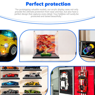 Display case for LEGO® The Botanical Collection Japanese Red Maple Bonsai Tree 10348 - ICUANUTY