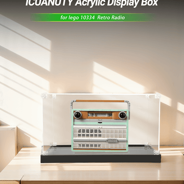 Display Case for LEGO Creator Retro Radio 10334 - ICUANUTY