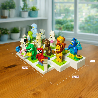 Display Stand for LEGO® Minifigures | 12-Slot Figure Showcase Base