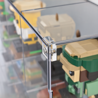 4-laagse acrylvitrine voor LEGO® BrickHeadz-collectie | biedt plaats aan 20 figuren