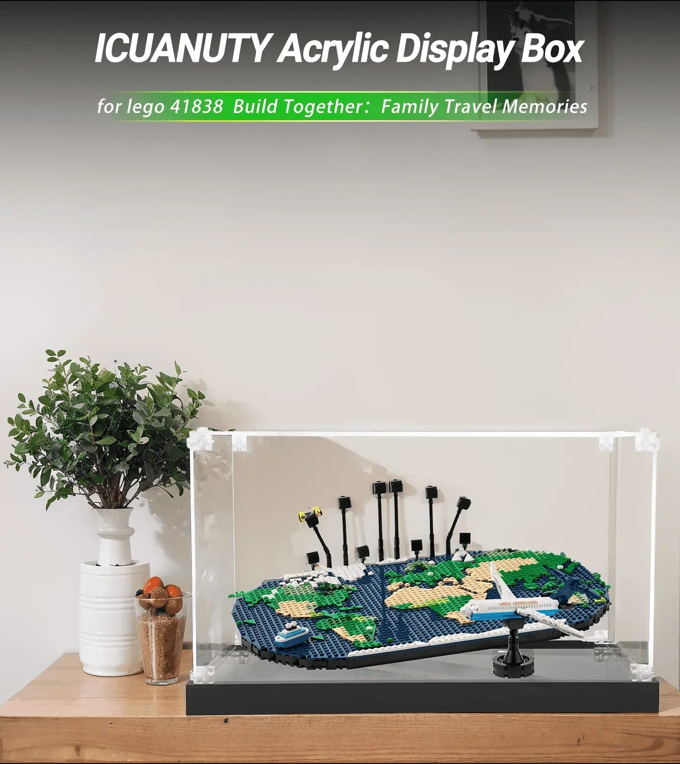 Lego Navigation Disc Display Case for Lego Navigation Footprint Map 41838 – ICUANUTY