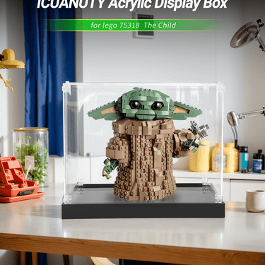 Display Case for LEGO Star Wars: The Mandalorian The Child 75318 - ICUANUTY