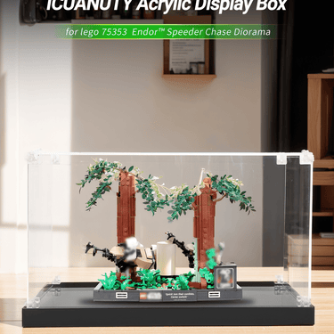 Display Case for LEGO Star Wars Endor Speeder Chase Diorama 75353 - ICUANUTY