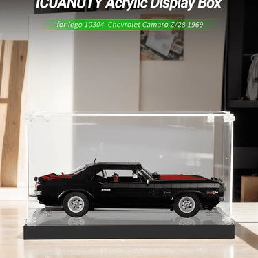 Display Case for LEGO Creator Chevrolet Camaro Z28 10304 - ICUANUTY