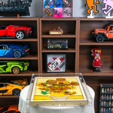 Premium Wall-Mounted Acrylic Display Case for LEGO® Art Vincent van Gogh – Sunflowers 31215 - ICUANUTY