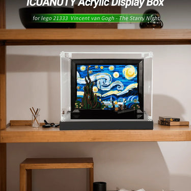 ICUANUTY-Display Case for Lego van Gogh - The Starry Night 21333 - ICUANUTY