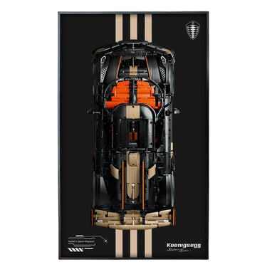 Wall Display Frame for LEGO Technic™ Koenigsegg Sadair's Spear Megacar 42232