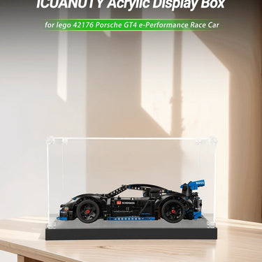 Display Case for Lego Porsche GT4 e-Performance Race Car 42176 - ICUANUTY