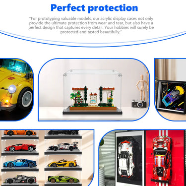 Display case for LEGO® Icons Fountain Garden 10359 - ICUANUTY