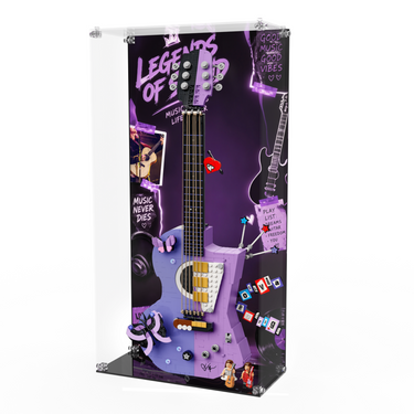 Acrylic Display Case for LEGO Editions Olivia Rodrigo's Dual Guitar 43031