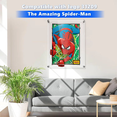 Wall Display Case for LEGO® Art The Amazing Spider-Man 31209 - ICUANUTY