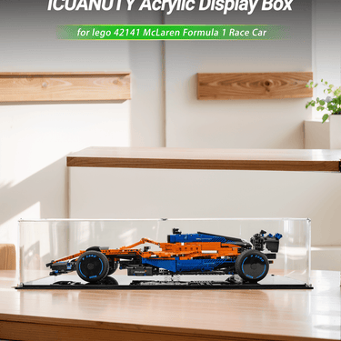 Display Case for Lego McLaren Formula 1 Race Car 42141 - ICUANUTY