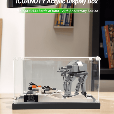 Display case for LEGO Battle of Hoth - 20th Anniversary Edition 40333 - ICUANUTY