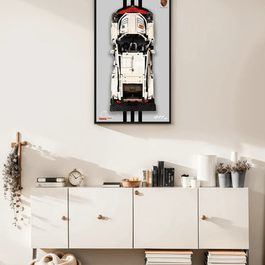 Wall Display Frame for LEGO 42096 Technic™ Porsche 911 RSR - ICUANUTY