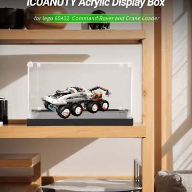 Display case for LEGO Command Rover and Crane Loader 60432 - ICUANUTY
