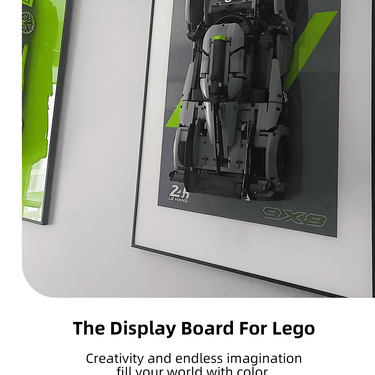 Wall Display Frame for Lego 42156 Technic™ PEUGEOT 9X8 24H Le Mans Hybrid Hypercar - ICUANUTY