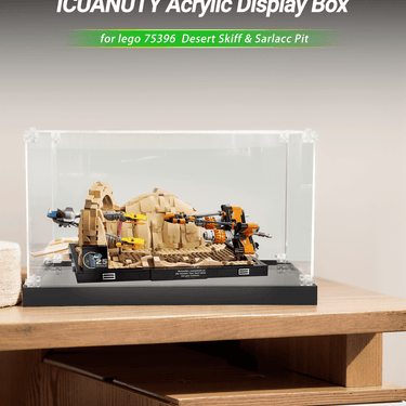 Display case for LEGO Star Wars Desert Skiff & Sarlacc Pit 75396 - ICUANUTY
