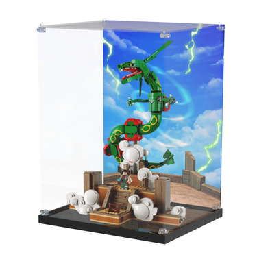 Acrylic Display Case for LEGO Pokémon Rayquaza 72168