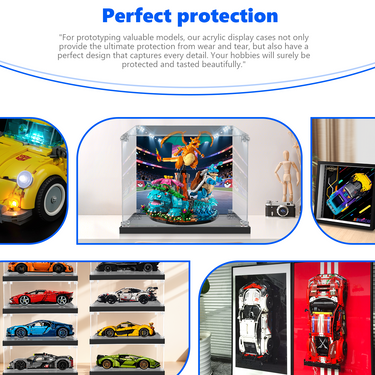 Premium Display Case Compatible with LEGO Pokémon Venusaur, Charizard and Blastoise 72153